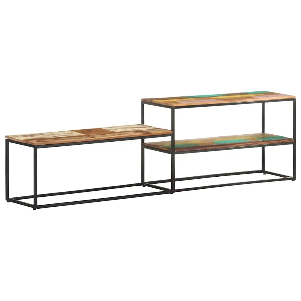 TV Cabinet 180x30x50 cm Solid Reclaimed Wood 321621 - Furniture