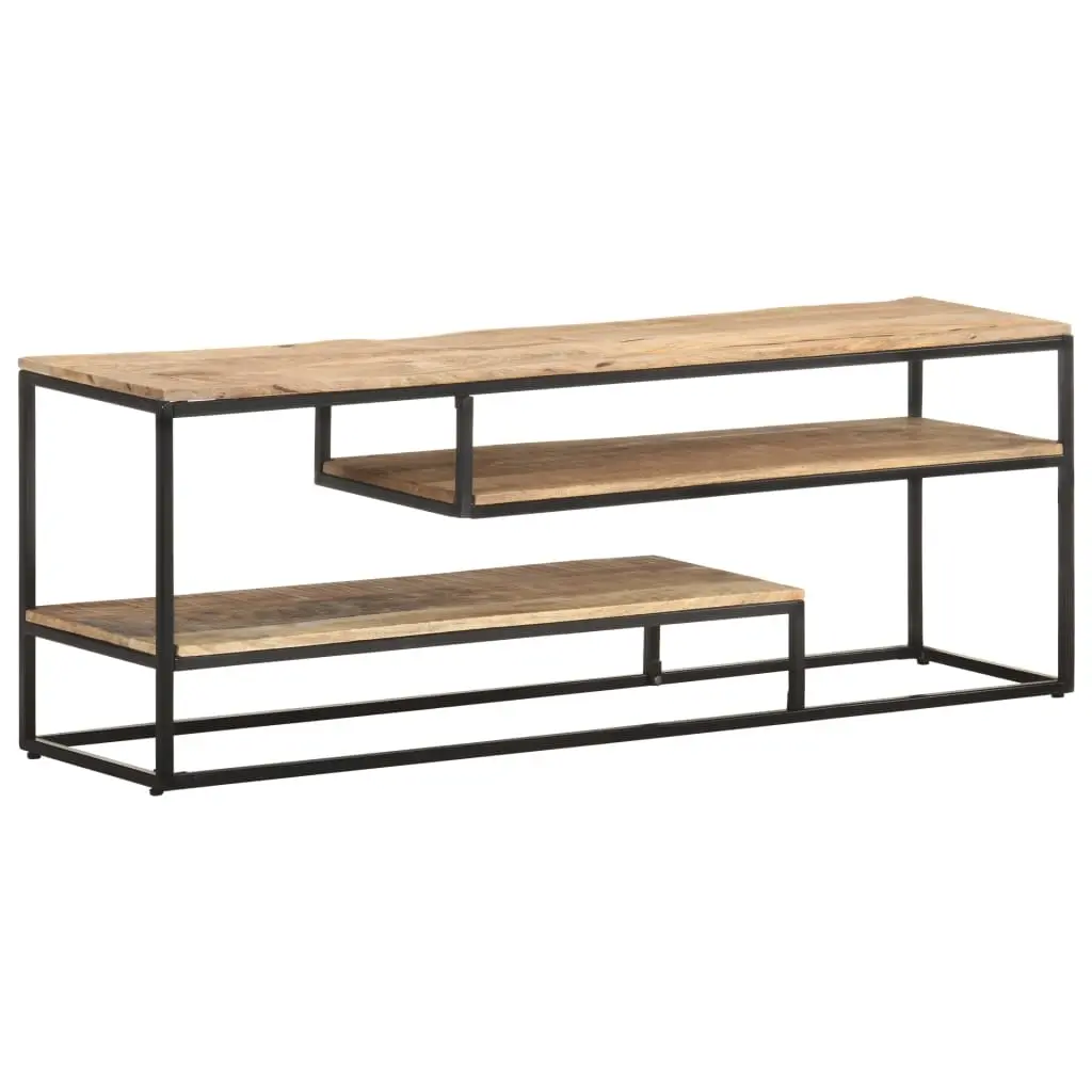TV Cabinet 130x30x45 cm Rough Mango Wood 321623 - Furniture
