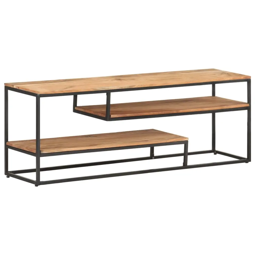 TV Cabinet 130x30x45 cm Solid Acacia Wood 321625 - Furniture