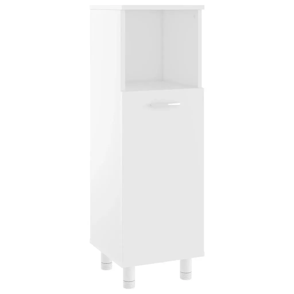 Bathroom Cabinet White 30x30x95 cm Engineered Wood 802615 - Furniture
