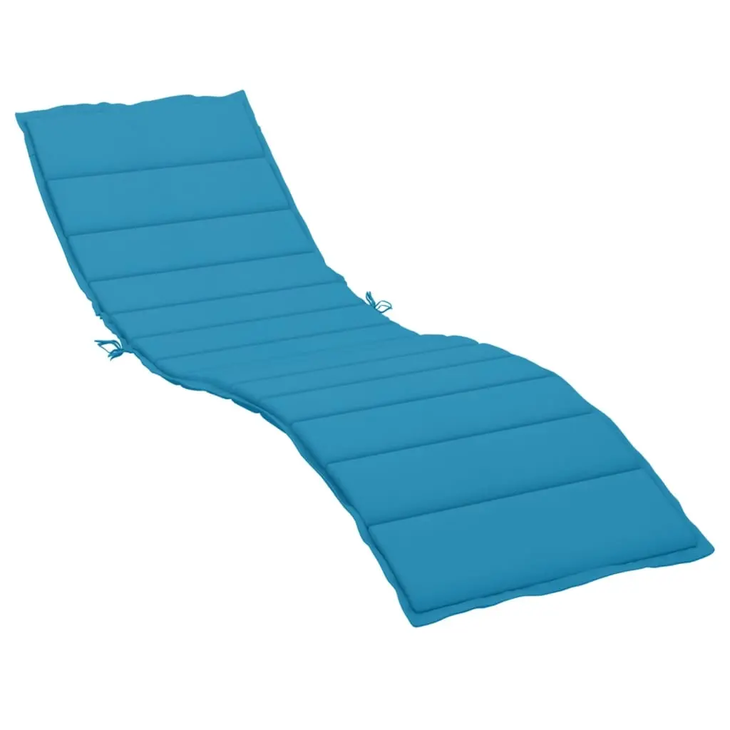 Sun Lounger Cushion Blue 200x70x3cm Oxford Fabric 314222 - Home & Garden