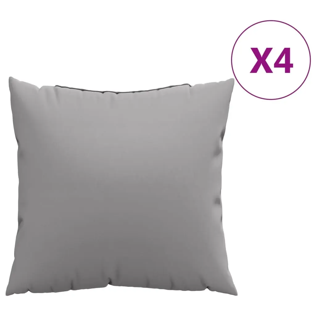 Throw Pillows 4 pcs Grey 50x50 cm Fabric 314339 - Home & Garden
