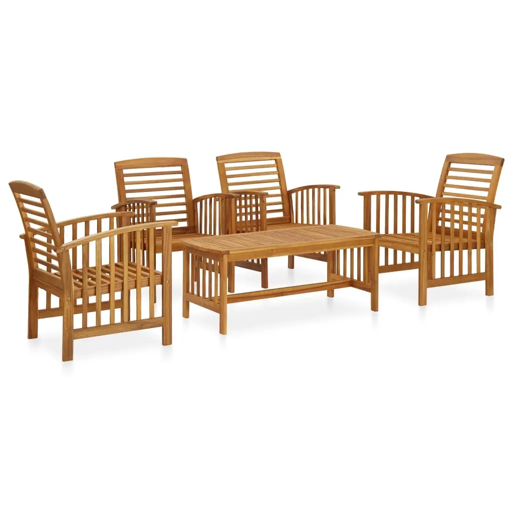 5 Piece Garden Lounge Set Solid Acacia Wood 3057974 - Furniture