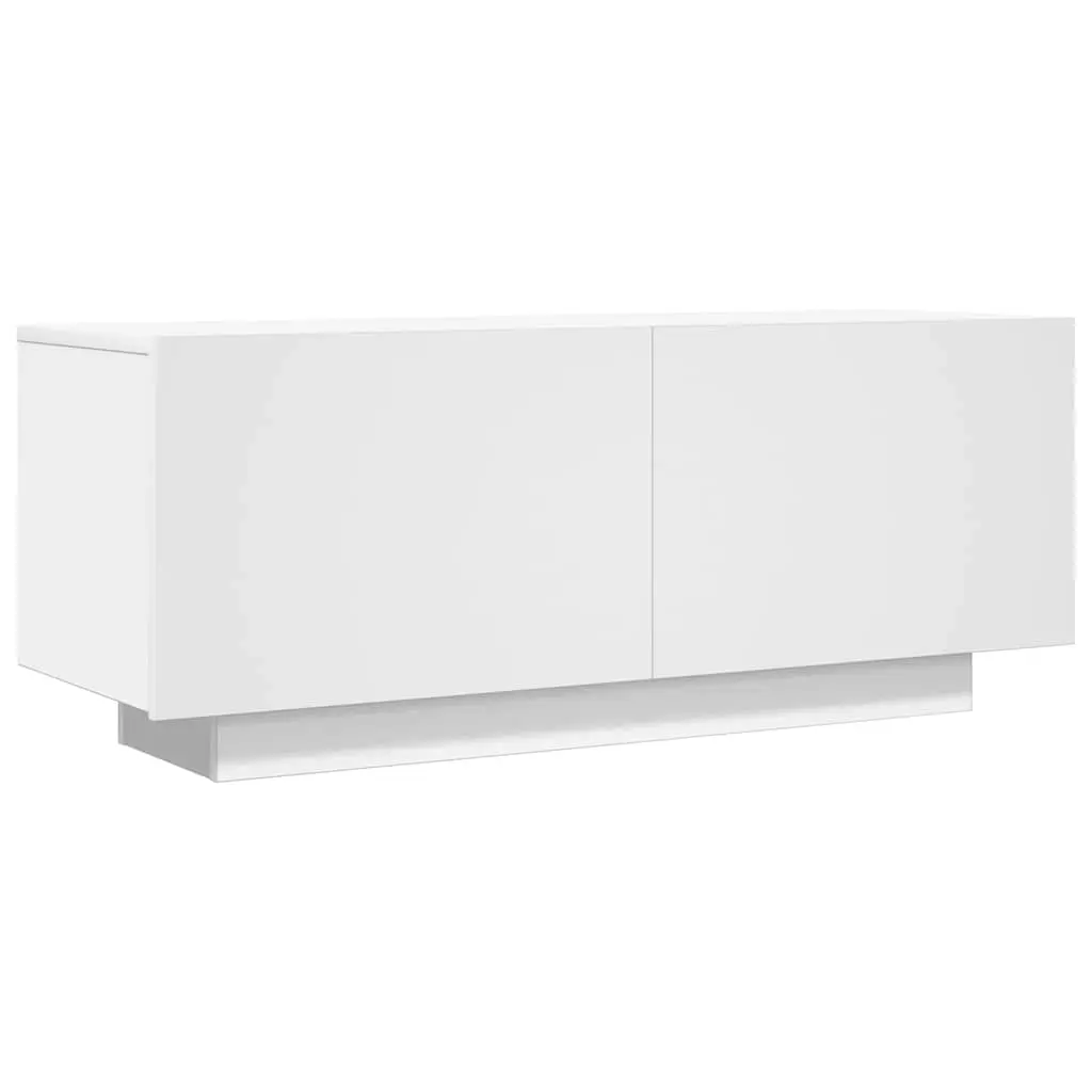 TV Cabinet White 100x35x40 cm Engineered Wood 804436 - Furniture