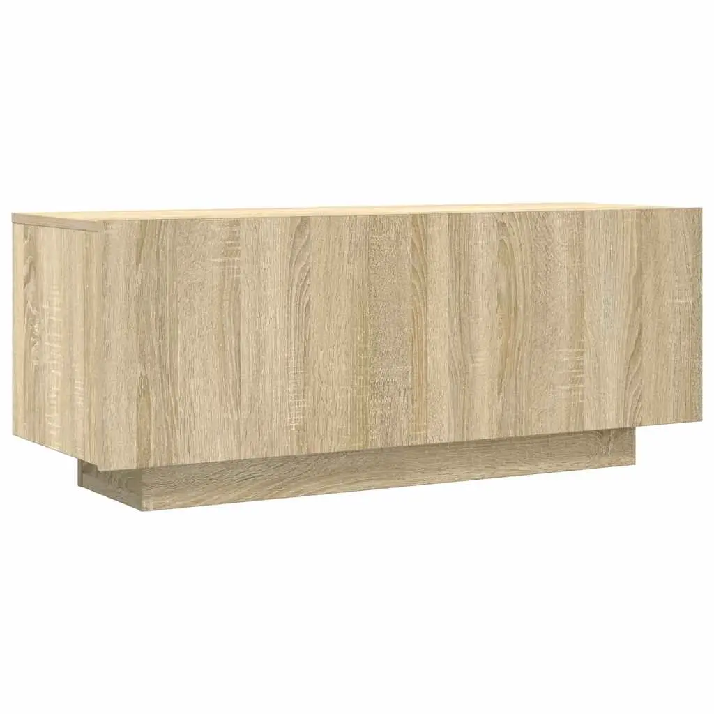 TV Cabinet Sonoma Oak 100x35x40 cm Engineered Wood 804439 - Furniture