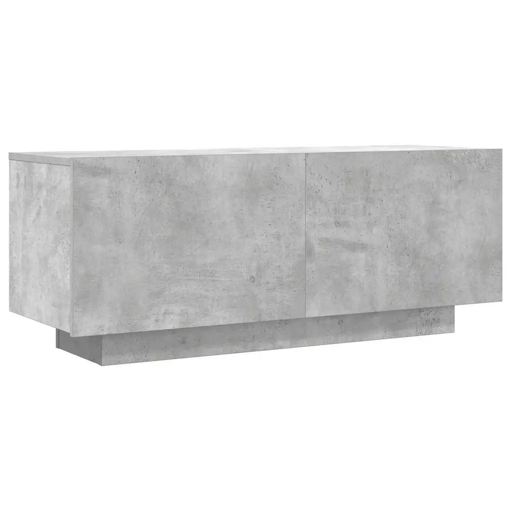 TV Cabinet Concrete Grey 100x35x40 cm Engineered Wood 804440 - Furniture