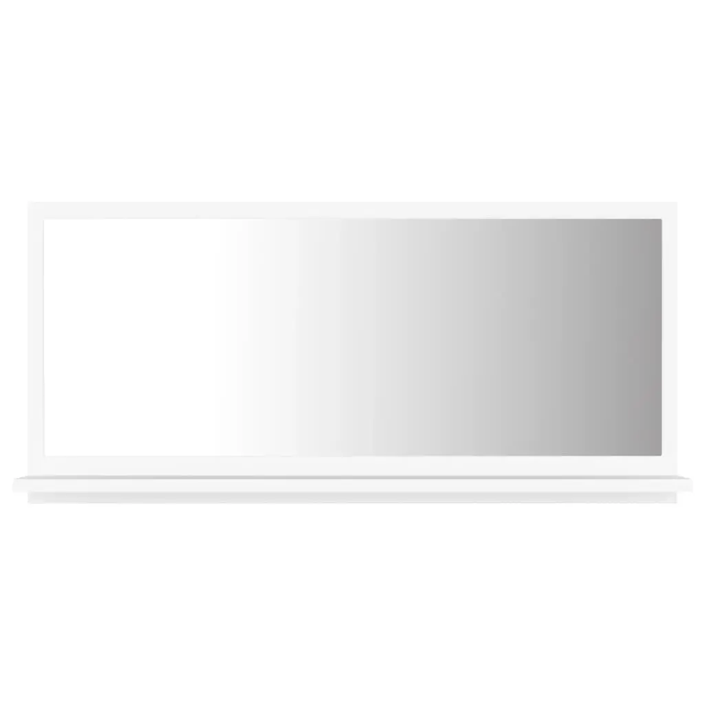 Bathroom Mirror White 80x10.5x37 cm Engineered Wood 804571 - Home & Garden