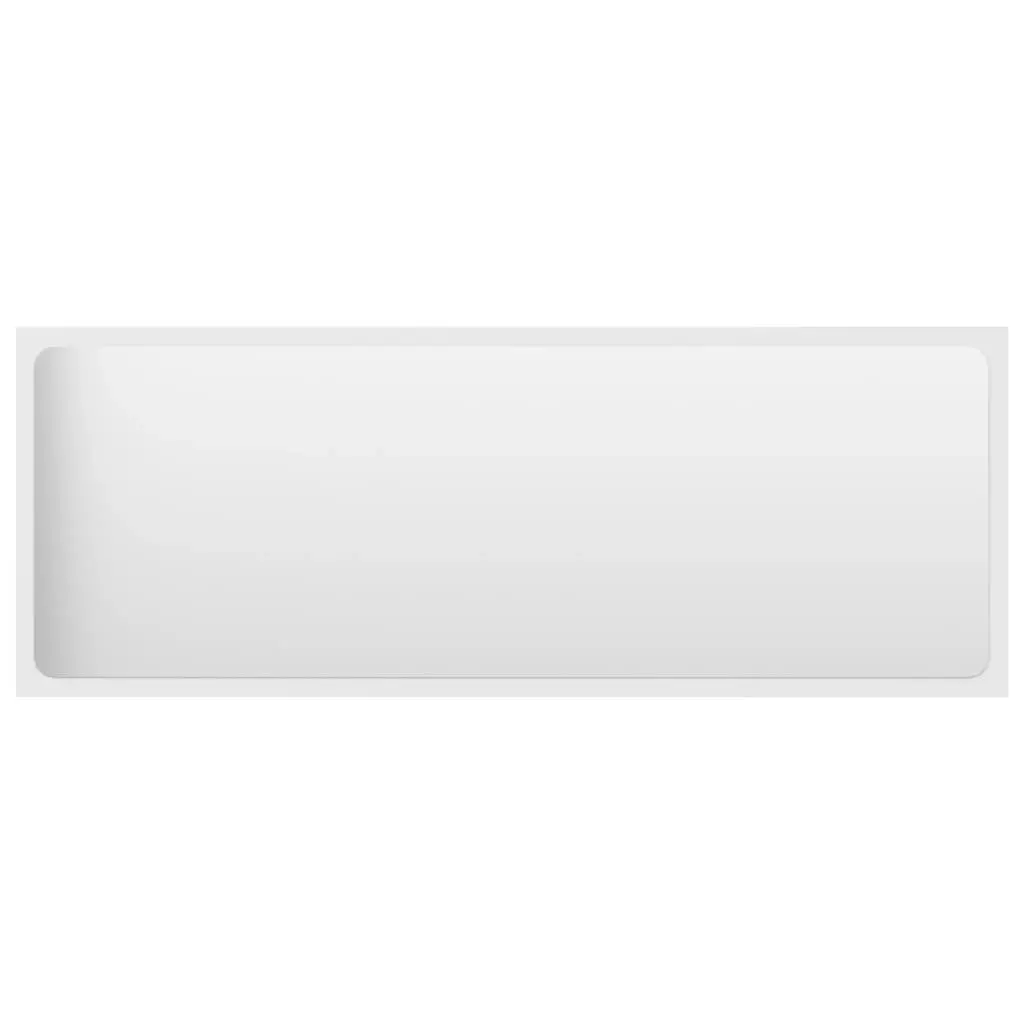 Bathroom Mirror White 100x1.5x37 cm Engineered Wood 804630 - Home & Garden
