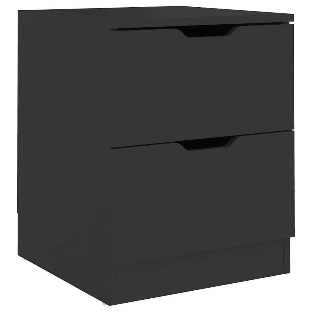Bedside Cabinet Black 40x40x50 cm Engineered Wood 326725 - Furniture