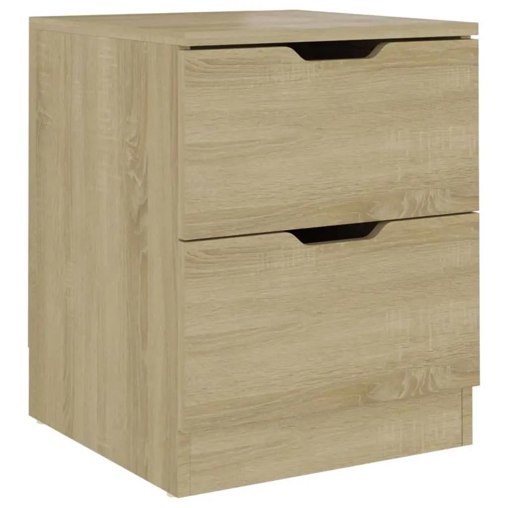 Bedside Cabinet Sonoma Oak 40x40x50 cm Engineered Wood 326729 - Furniture
