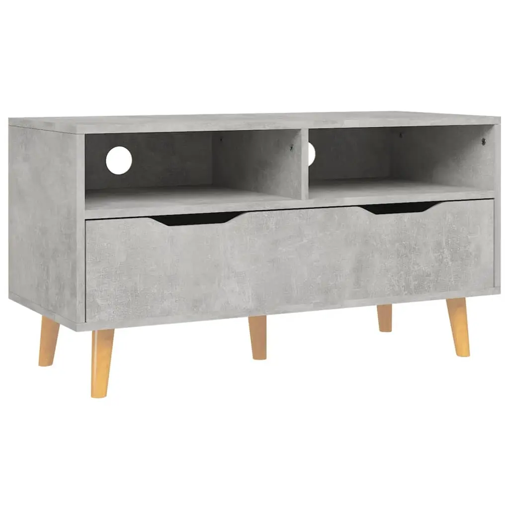 TV Cabinet Concrete Grey 90x40x48.5 cm Engineered Wood 326781 - Furniture