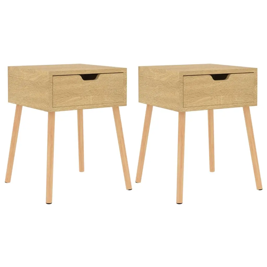 Bedside Cabinets 2 pcs Sonoma Oak 40x40x56 cm Engineered Wood 326802 - Furniture