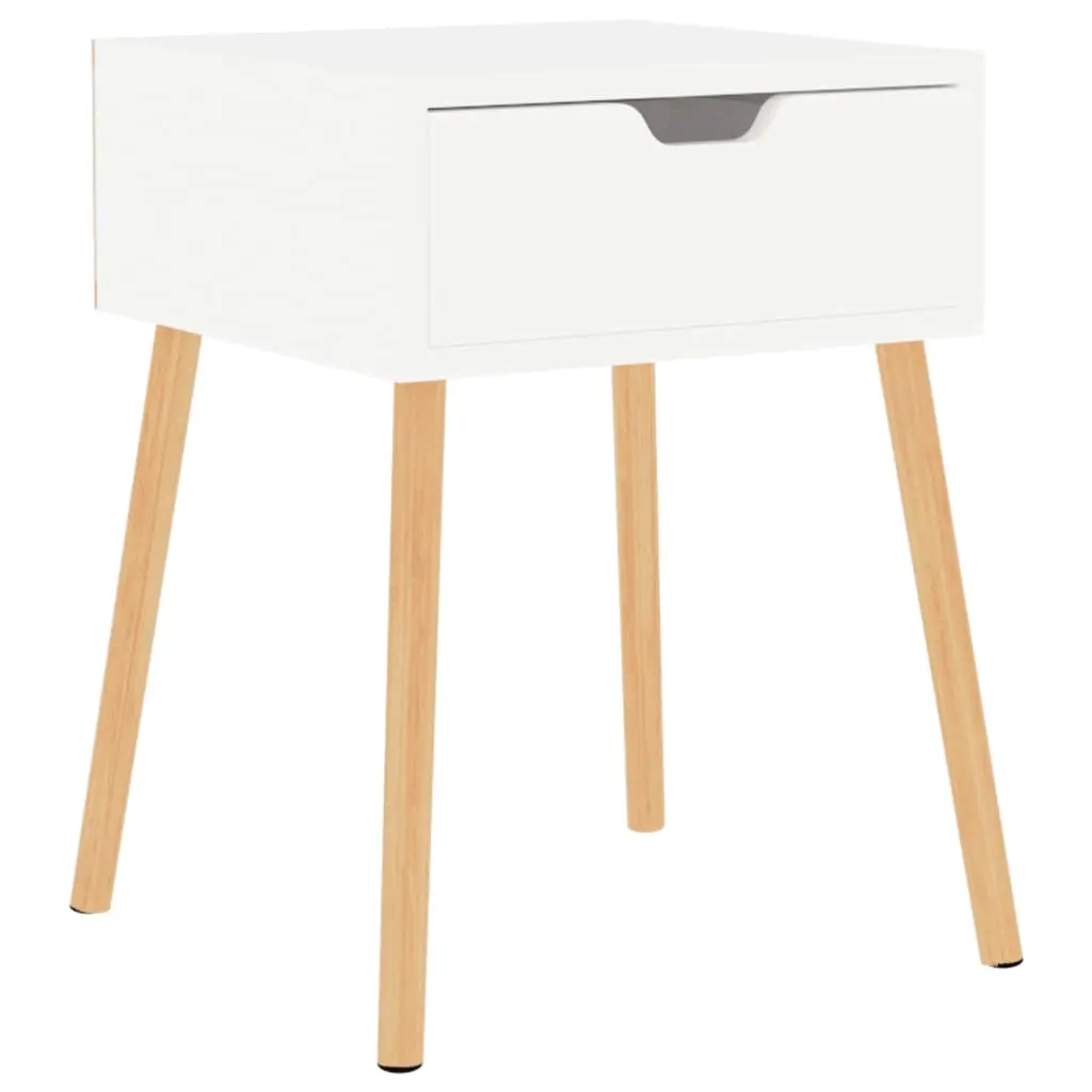 Bedside Cabinet High Gloss White 40x40x56 cm Engineered Wood 326807 - Furniture