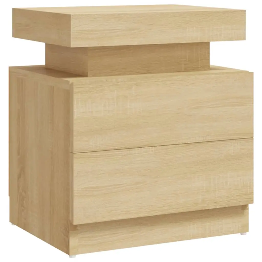 Bedside Cabinet Sonoma Oak 45x35x52 cm Engineered Wood 326852 - Furniture