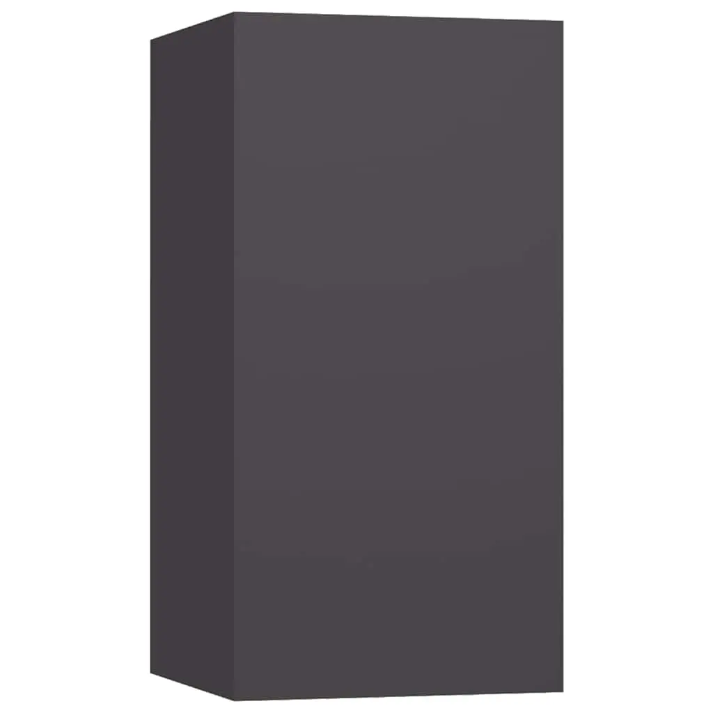 TV Cabinet Grey 30.5x30x60 cm Engineered Wood 803330 - Furniture