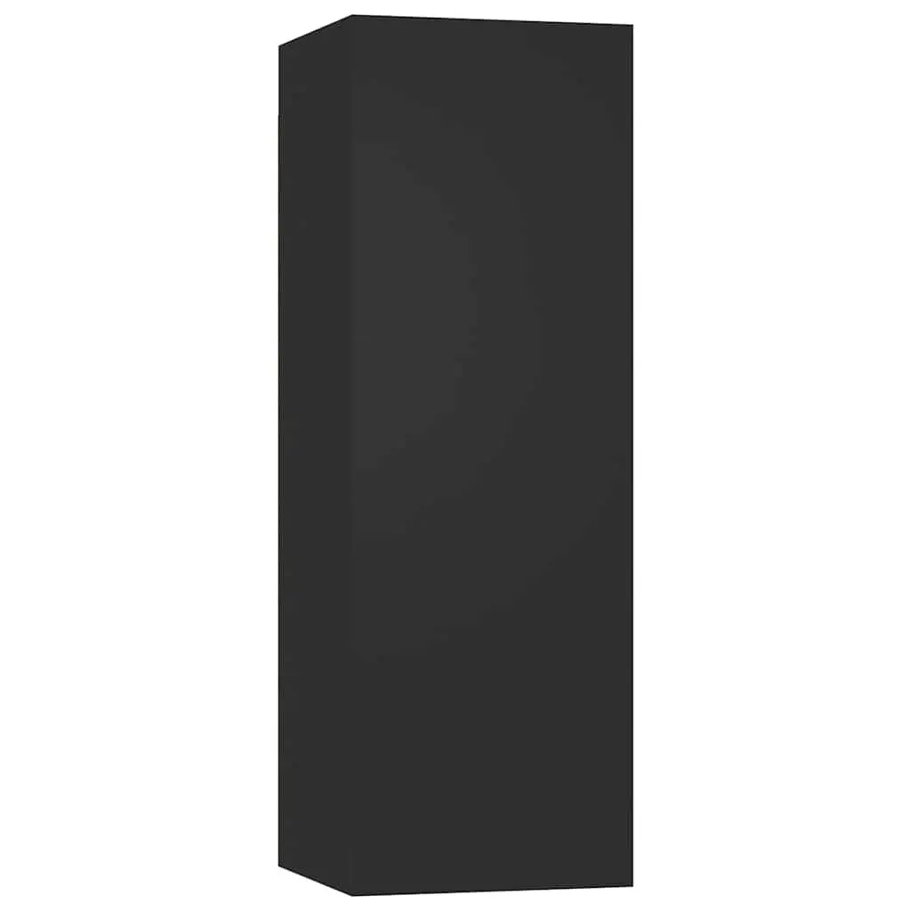 TV Cabinet Black 30.5x30x90 cm Engineered Wood 803346 - Furniture