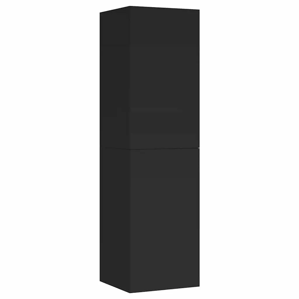 TV Cabinet Black 30.5x30x110 cm Engineered Wood 803364 - Furniture