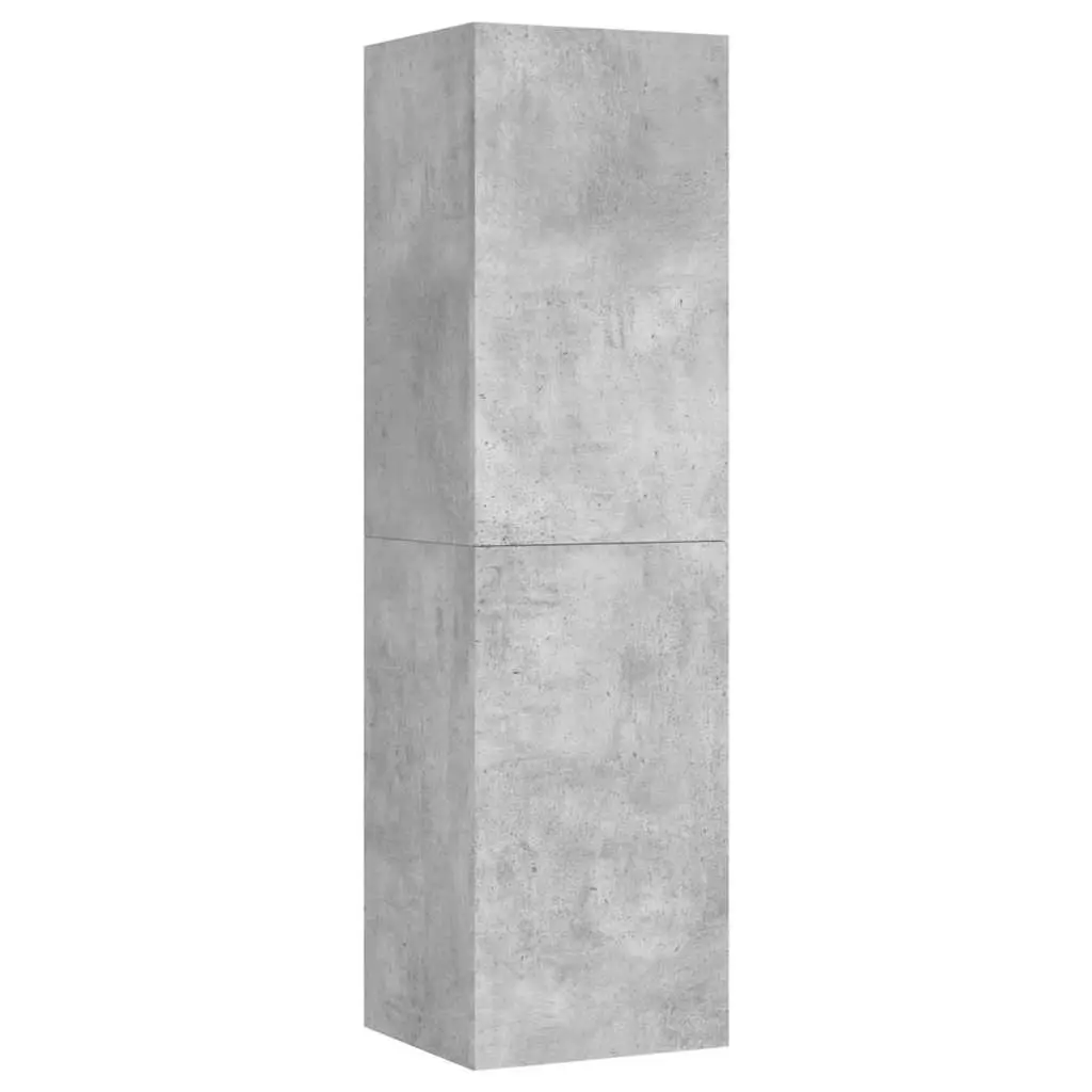TV Cabinet Concrete Grey 30.5x30x110 cm Engineered Wood 803370 - Furniture