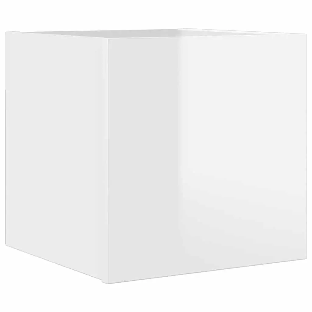 Wall Mounted TV Cabinet High Gloss White 30.5x30x30 cm 804499 - Furniture