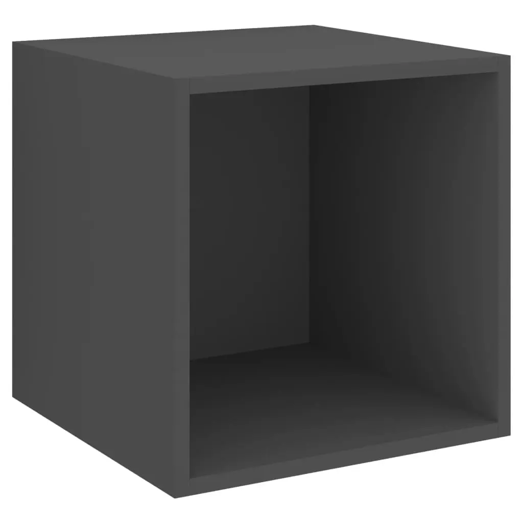 Wall Cabinet Grey 37x37x37 cm Engineered Wood 805450 - Furniture