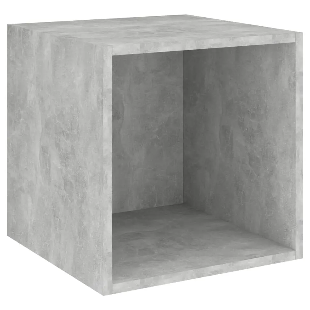 Wall Cabinet Concrete Grey 37x37x37 cm Engineered Wood 805456 - Furniture