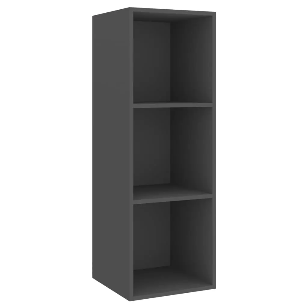 Wall-mounted TV Cabinet Grey 37x37x107 cm Engineered Wood 805482