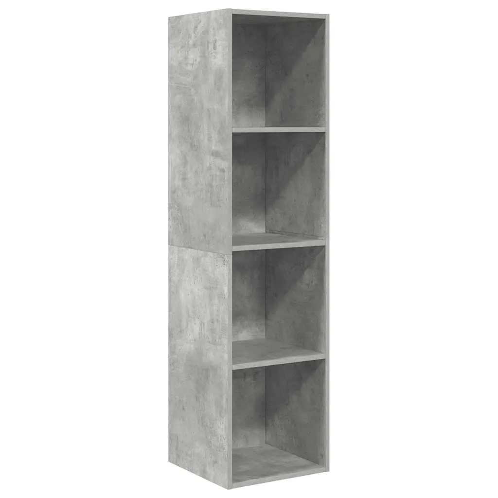 Wall-mounted TV Cabinet Concrete Grey 37x37x142.5 cm Engineered Wood 805493