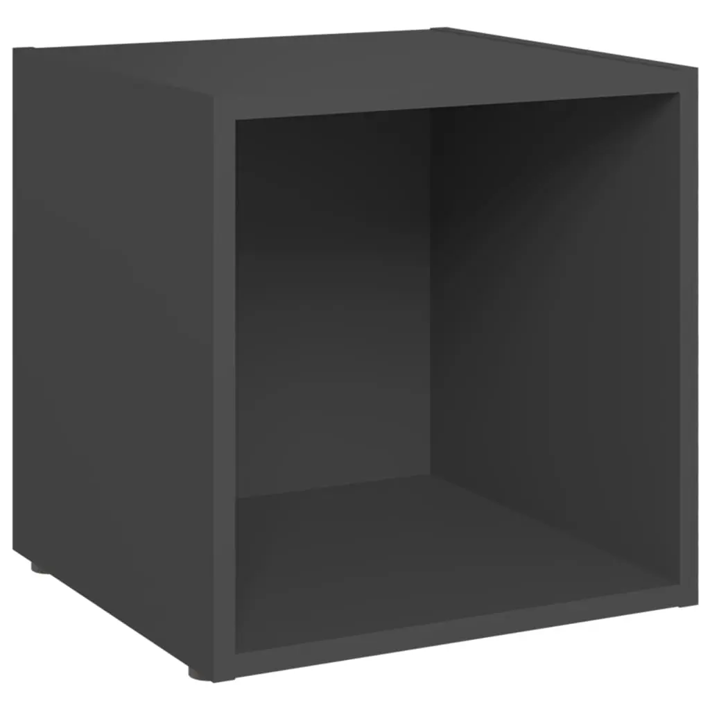 TV Cabinet Grey 37x35x37 cm Engineered Wood 805504 - Furniture