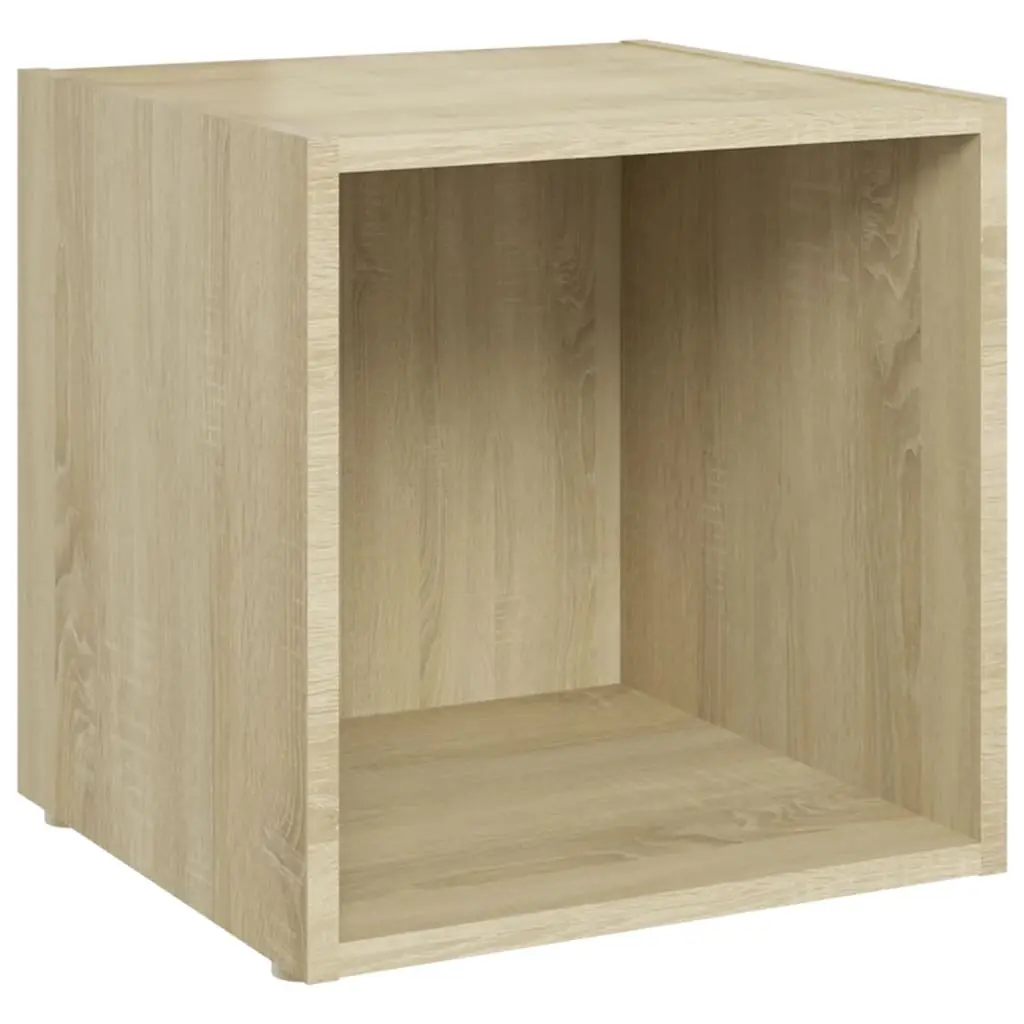TV Cabinet Sonoma Oak 37x35x37 cm Engineered Wood 805507 - Furniture
