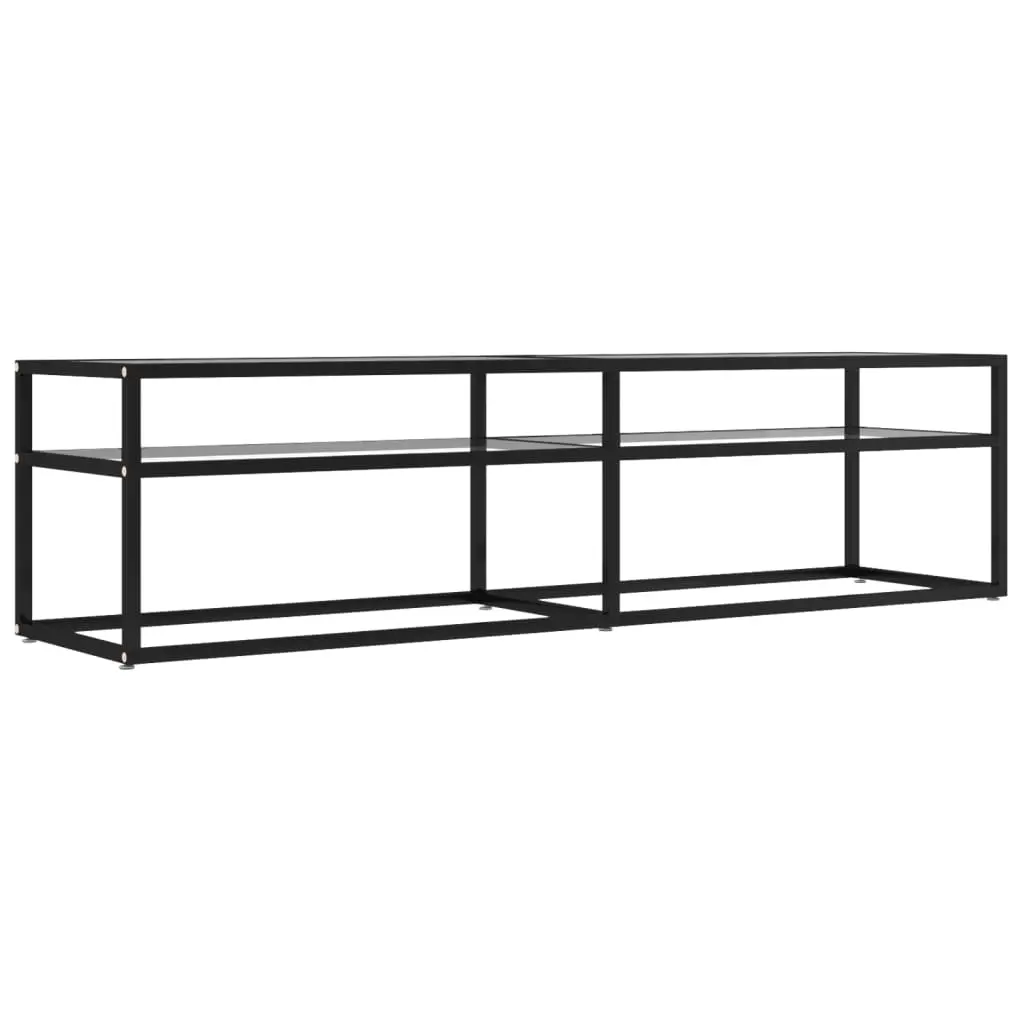 TV Cabinet Transparent 160x40x40.5 cm Tempered Glass 331718 - Furniture