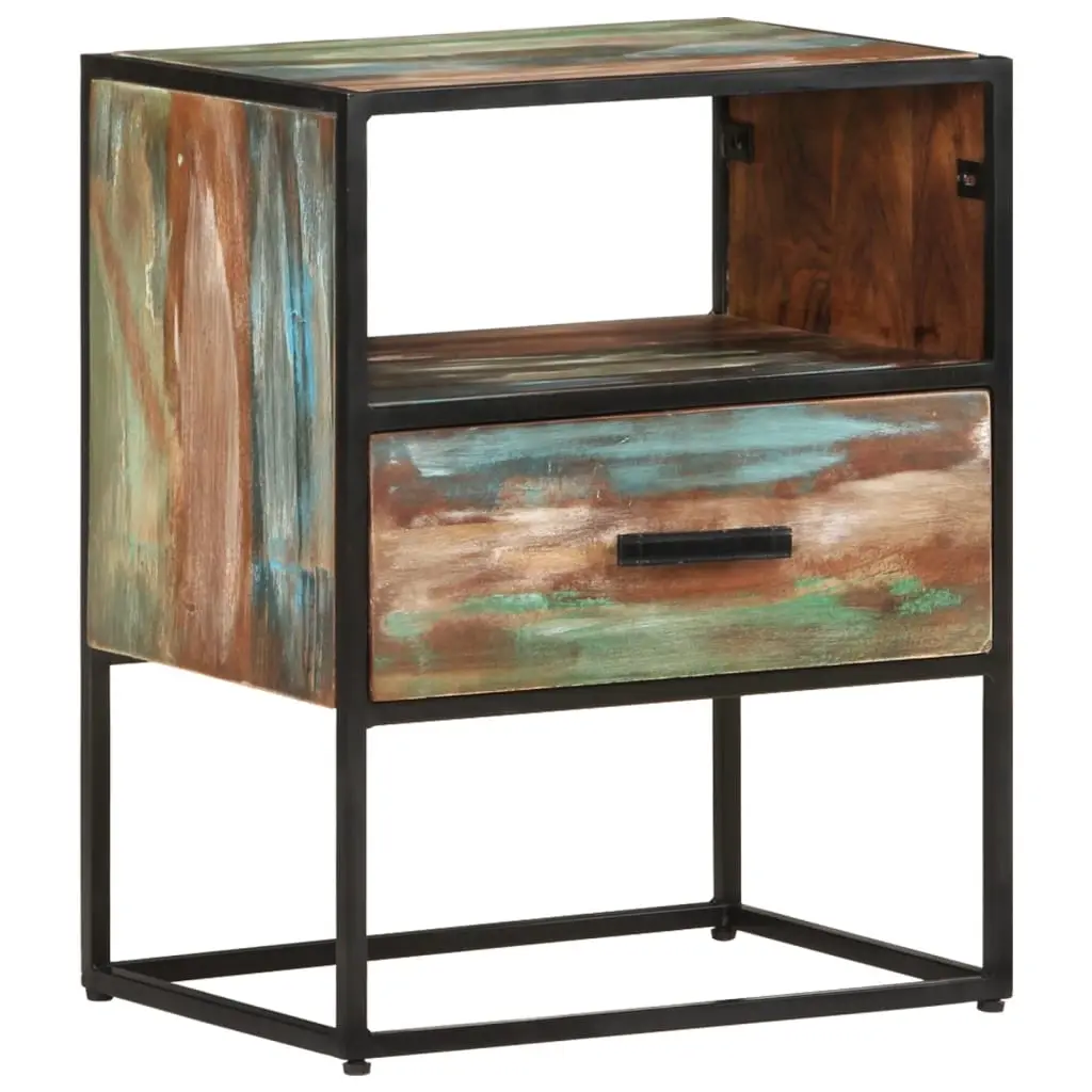 Bed Cabinet 40x30x50 cm Solid Reclaimed Wood 327445 - Furniture
