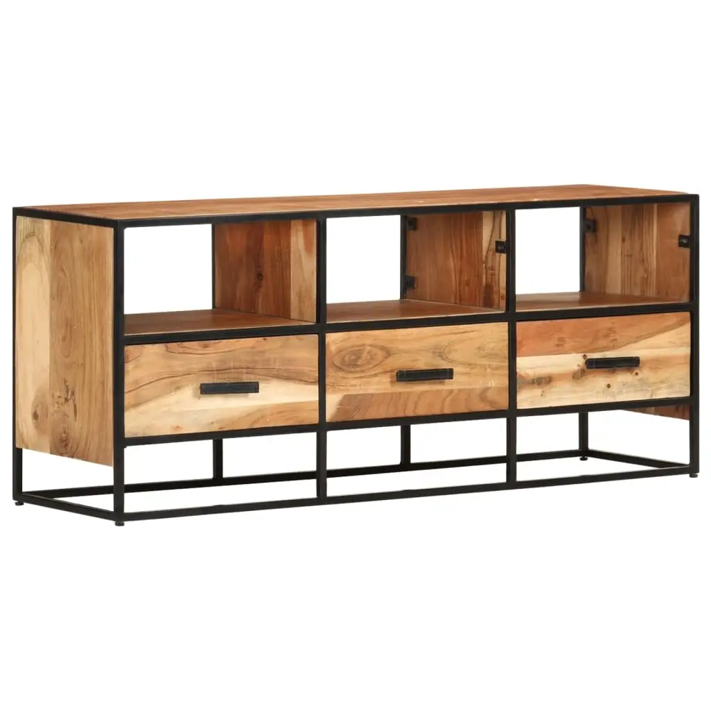 TV Cabinet 110x30x45 cm Solid Acacia Wood 327448 - Furniture