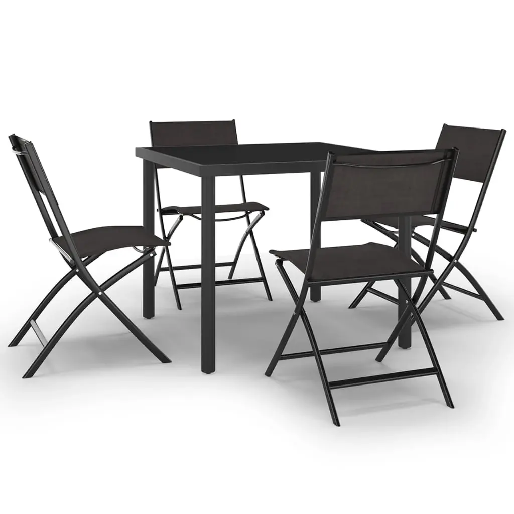 5 Piece Outdoor Dining Set Steel 3073513 - Furniture