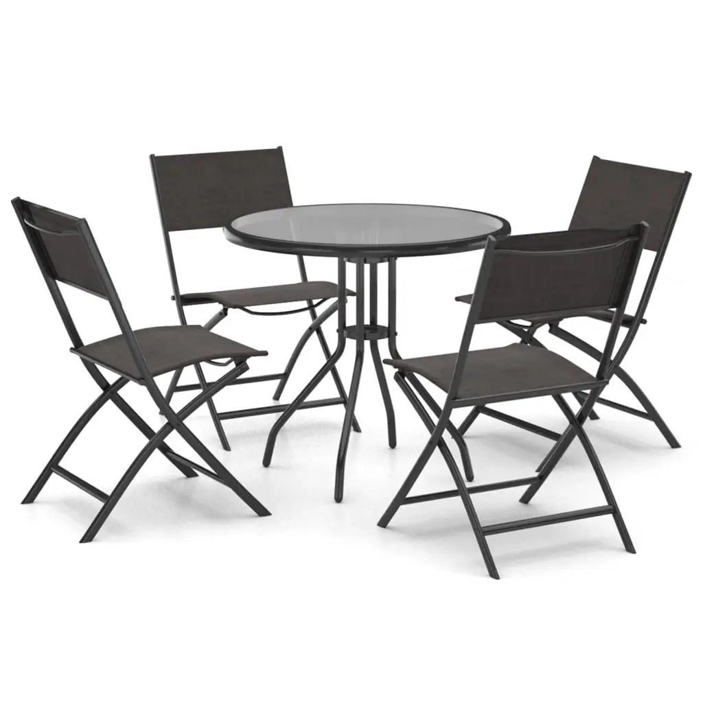 5 Piece Outdoor Dining Set Steel 3073514 - Furniture