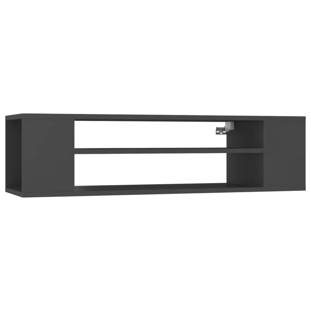 Hanging TV Cabinet Grey 100x30x26.5 cm Engineered Wood 806231 - Furniture