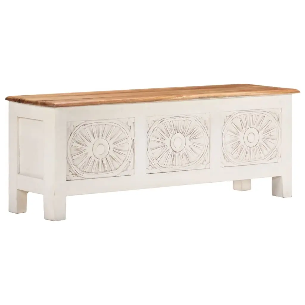 Storage Box 110x30x40 cm Solid Acacia Wood 328309 - Furniture