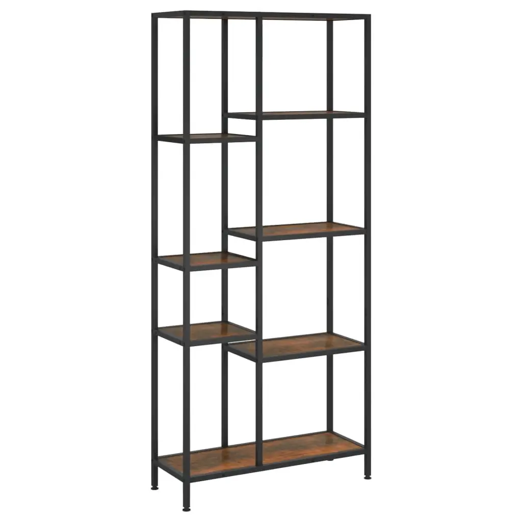 Book Shelf 80x30x180 cm Steel and Engineered Wood 336360 - Furniture