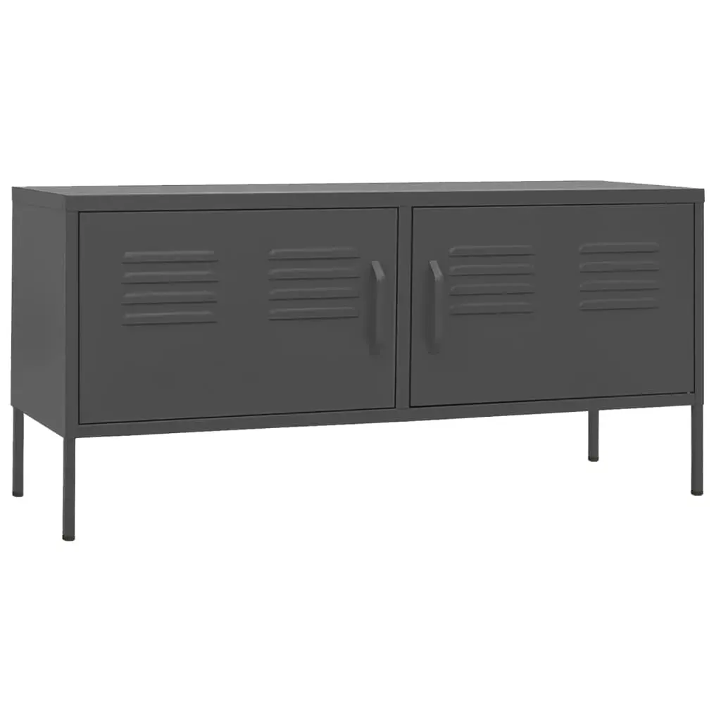 TV Cabinet Anthracite 105x35x50 cm Steel 336231 - Furniture