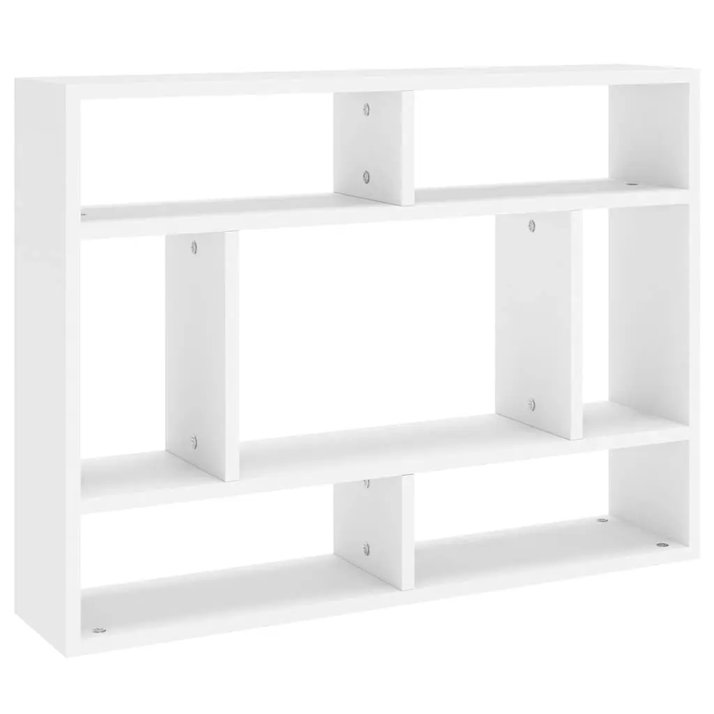Wall Shelf White 75x16x55 cm Engineered Wood 803002 - Furniture