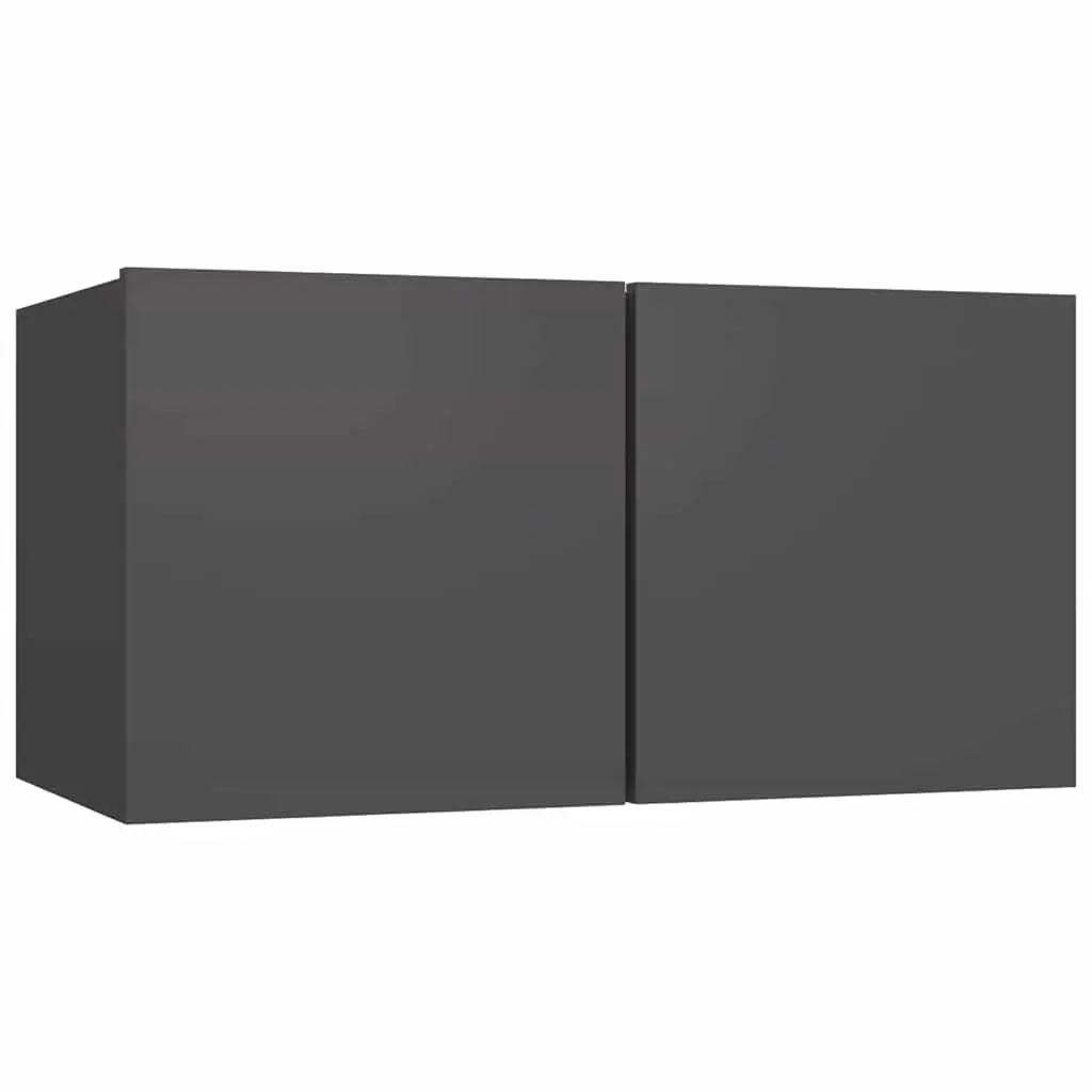 Hanging TV Cabinet Grey 60x30x30 cm 804514 - Furniture