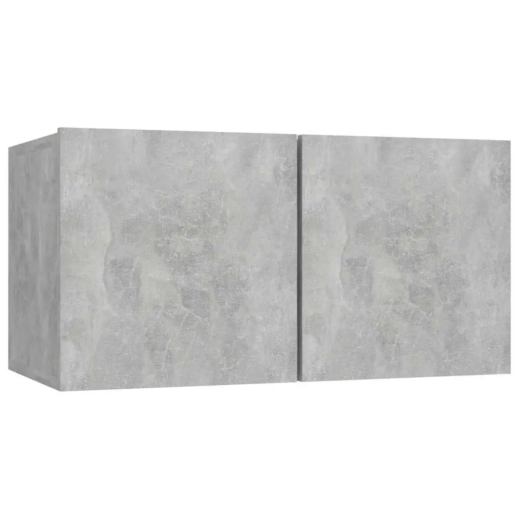 Hanging TV Cabinet Concrete Grey 60x30x30 cm 804520 - Furniture