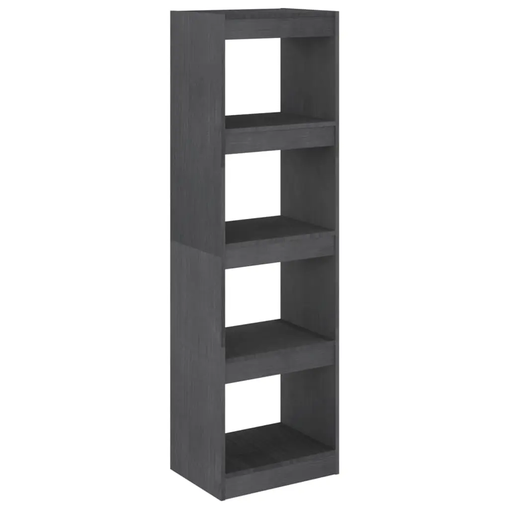 Book Cabinet Room Divider Grey 40x30x135.5 cm Pinewood 808145 - Furniture