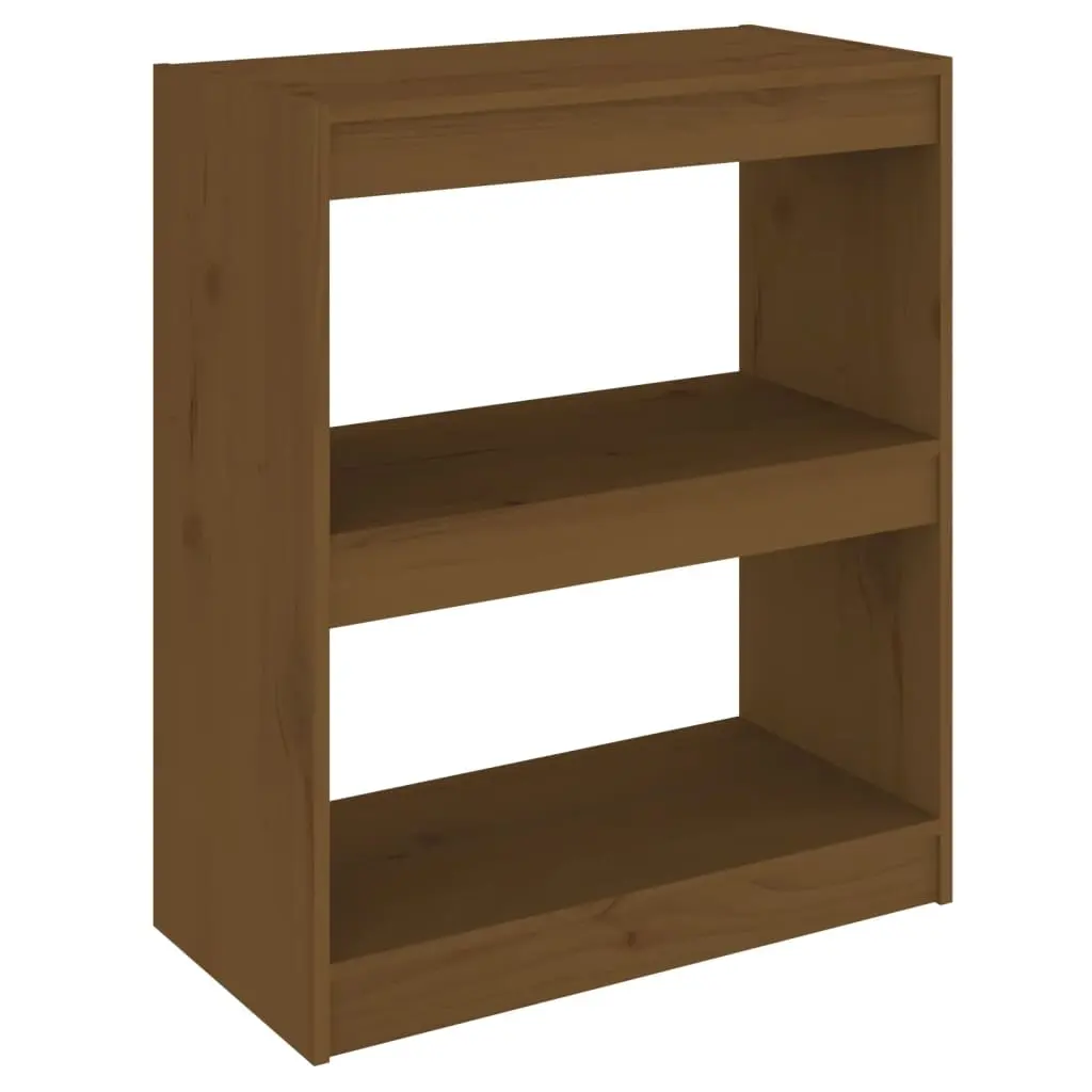 Book Cabinet/Room Divider Honey Brown 60x30x71.5 cm Wood Pine 808161 - Furniture