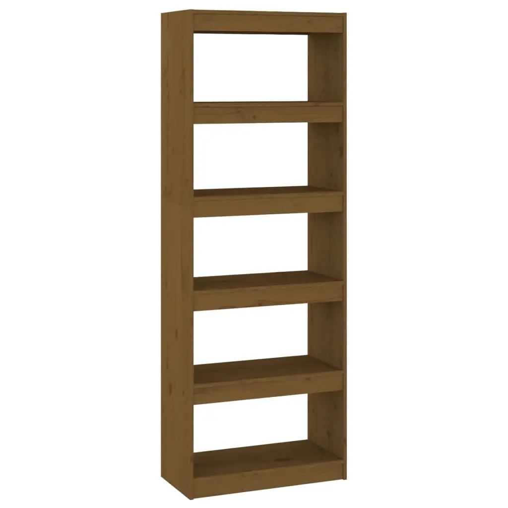Book Cabinet/Room Divider Honey Brown 60x30x167.5 cm Wood Pine 808176 - Furniture
