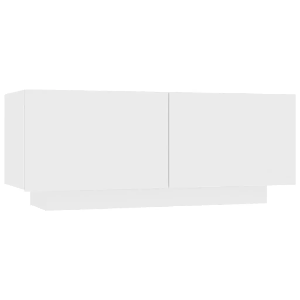 Bedside Cabinet White 100x35x40 cm Engineered Wood 3082765 - Furniture