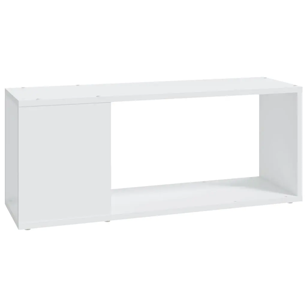 TV Cabinet White 80x24x32 cm Engineered Wood 809107 - Furniture