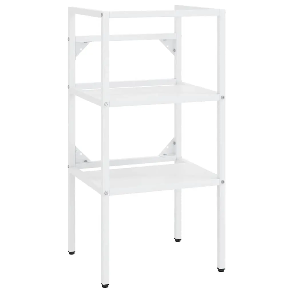 Bathroom Washbasin Frame White 40x38x83 cm Iron 338484 - Furniture