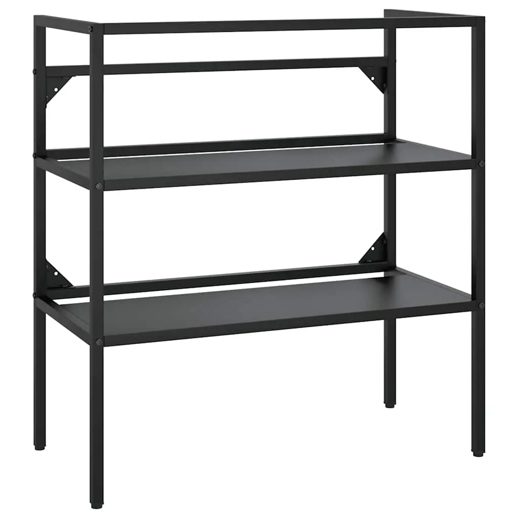Bathroom Washbasin Frame Black 79x38x83 cm Iron 338489 - Furniture