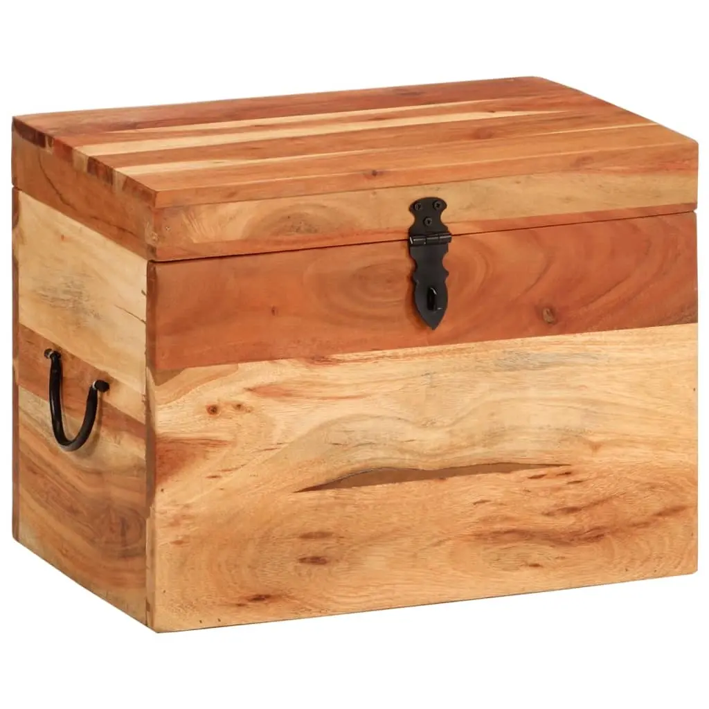 Storage Box 39x28x31 cm Solid Wood Acacia 338482 - Furniture