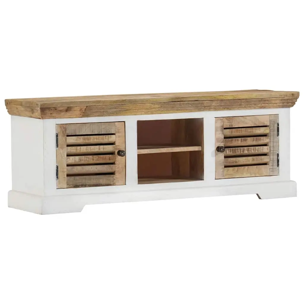TV Cabinet 110x30x40 cm Solid Wood Mango 337848 - Furniture